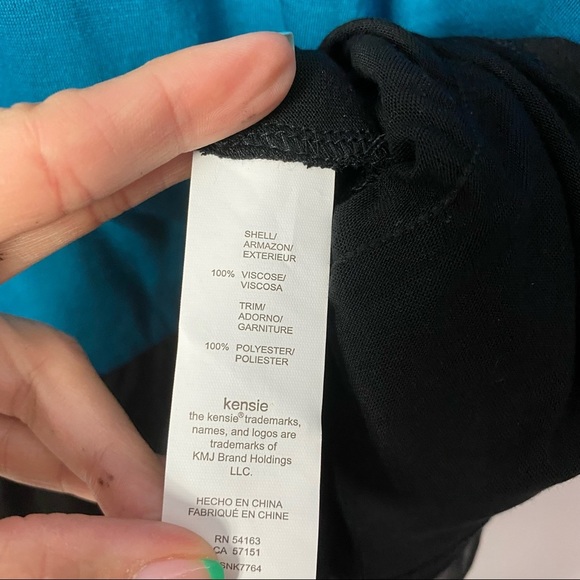 NWT-Kensie Blue and Black Dress - Picture 5 of 7